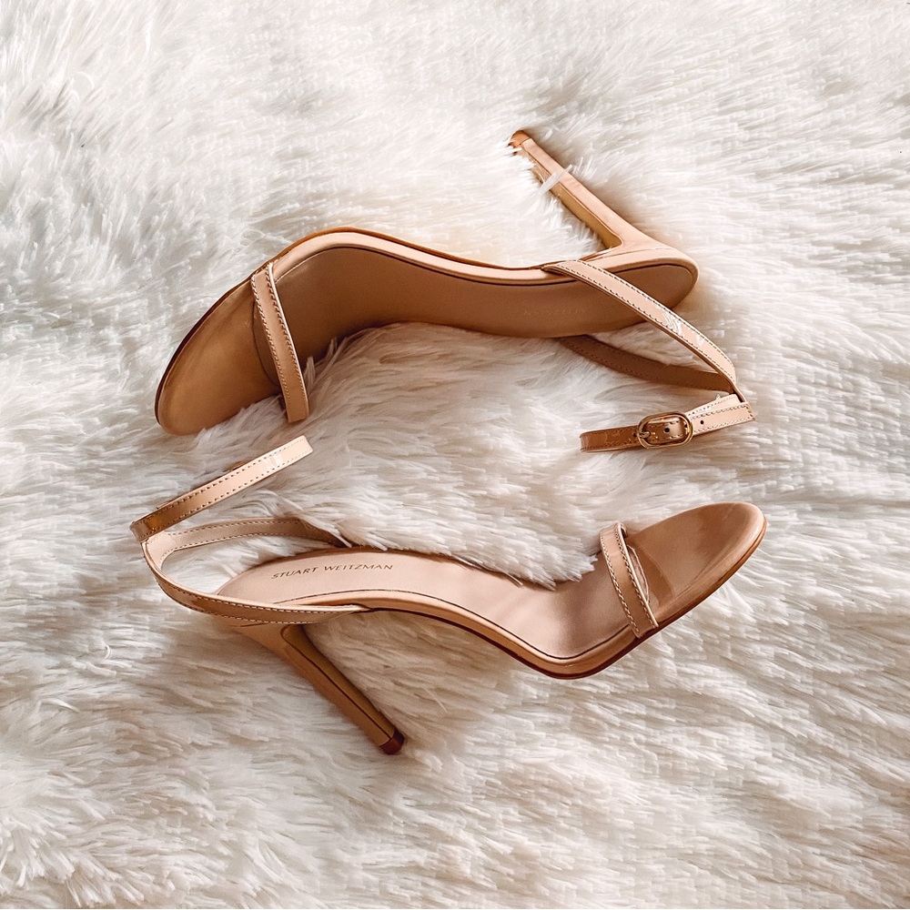 Stuart Weitzman Dancer 95 Beige Heels